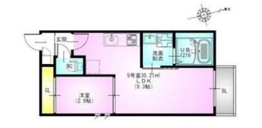 GRANDTIC 原木中山の間取り画像