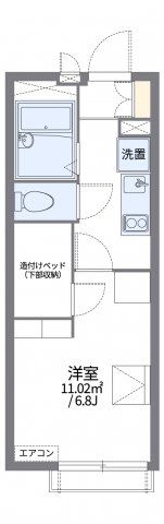 レオパレス栞TODAの間取り画像