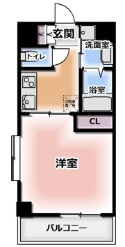 インベスト北梅田の間取り画像