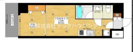 ブエナビスタ西天満の間取り画像