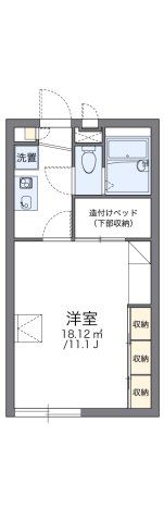 レオパレスセントヴィラージュⅡの間取り画像