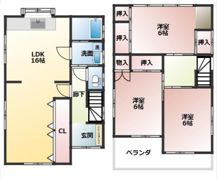 パレA東町の間取り画像