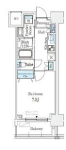 京町堀ビューアパートメントの間取り画像
