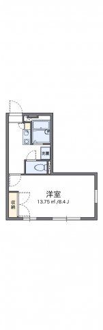 レオパレスヴィラニシオカの間取り画像