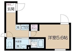 フェリーチェ中野坂上Dの間取り画像