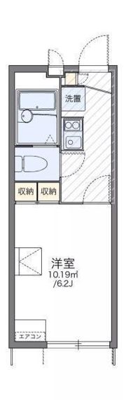 レオパレス室町の間取り画像