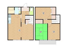 西市貸家 西棟の間取り画像