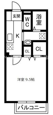 イーストハイコーポ西中原の間取り画像