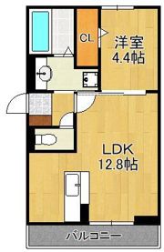 D-ROOM三萩野の間取り画像