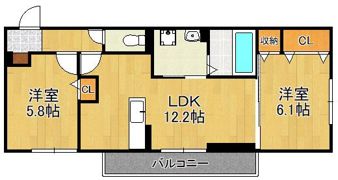 vivable palaisの間取り画像