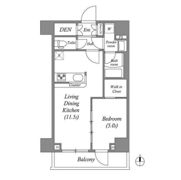 GENOVIA本所吾妻橋skygardenの間取り画像