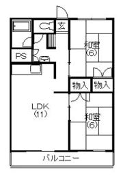 ビレッタ蜆塚Sの間取り画像
