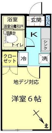 ジュネス上大岡の間取り画像