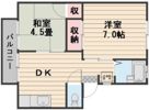星島コーポA棟の間取り画像