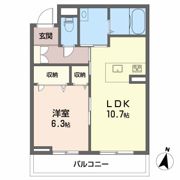 アルフラット河内町の間取り画像