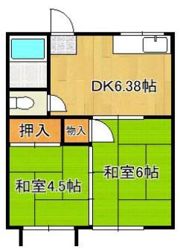 畑田第一アパートの間取り画像