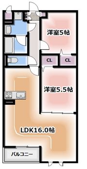 グランデェールの間取り画像
