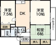ルーエ井口C棟の間取り画像