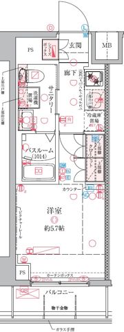 クレヴィスタ横浜関内の間取り画像