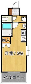 アルテハイム門司駅前の間取り画像