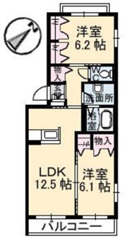 アンソレイユの間取り画像