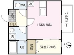 MOVE庚午北壱番館の間取り画像