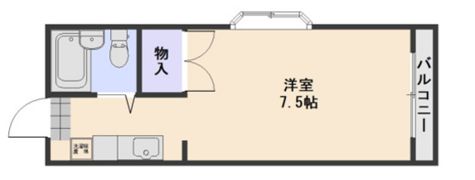 竹田レジデンスBの間取り画像