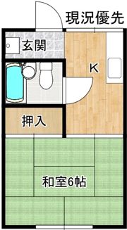 コーポ川津の間取り画像