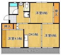 ビレッジハウス本城2号棟の間取り画像