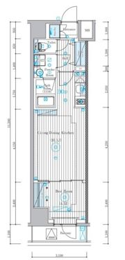 ミライズ北千住レジデンスの間取り画像