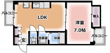 ドムス門真の間取り画像