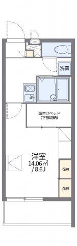 レオパレスシーバーの間取り画像