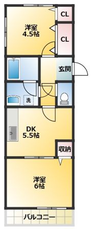 グランメール鈴木の間取り画像
