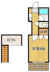 レオパレス21下曽根の間取り画像