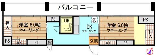 久我山マンションの間取り画像