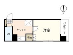 メゾンダイアナイン皆実の間取り画像