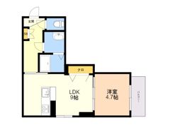 703HOUSEWEST大濠の間取り画像