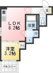 クラール川名の間取り画像