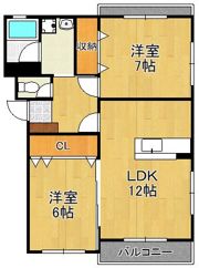エクセルシティ門司A棟の間取り画像