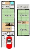 北条6丁目連棟戸建ての間取り画像