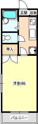クロノス新生の間取り画像