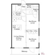 ラ・ミアカーサ東中野の間取り画像