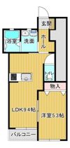 シェルメール庭瀬の間取り画像