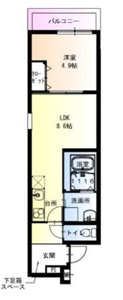 フジパレス御崎公園Ⅱ番館の間取り画像
