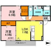 トアエーユBの間取り画像