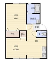 アイハイツA・Bの間取り画像
