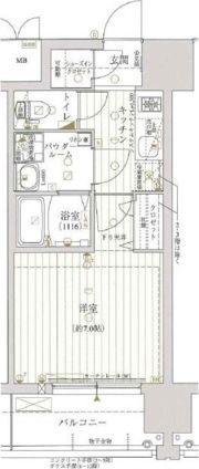 レジュールアッシュ京橋ファーストステージの間取り画像