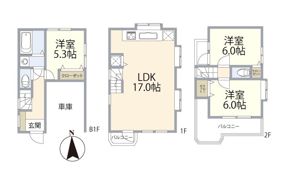 祐天寺戸建の間取り画像