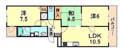 サニーハウス岡本の間取り画像