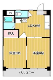スカイハイツ富第Ⅱの間取り画像